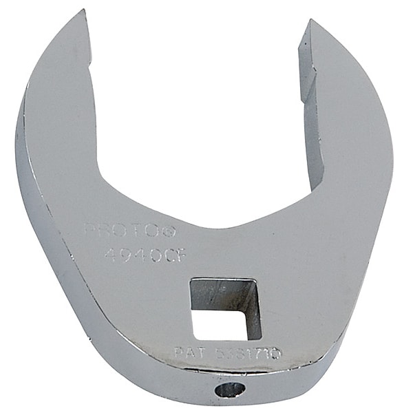Proto 3/8" Drive, SAE 1-3/8" Crowfoot Socket Wrench, Open End Head, Full Polish Finish - J4944CF