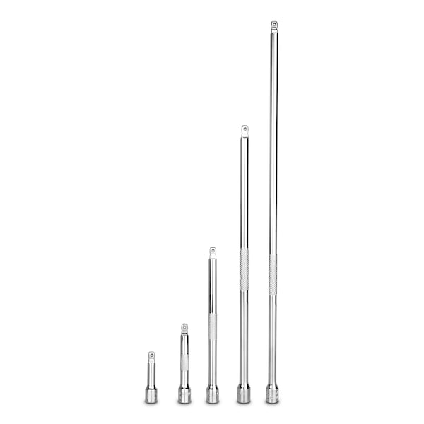 Capri Tools 1/4 in Drive 2, 3, 6, 10, 14 in Wobble Extension Bar Set, 5 pcs - 1-2200