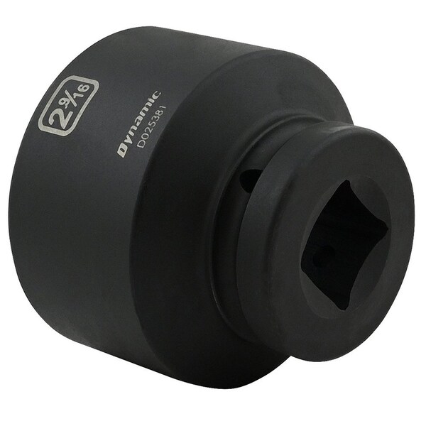 Dynamic 1" Drive Standard Socket, Black Phosphate, Tools 2-9/16" X 1" Drive, 6 Point Standard Length - D025381