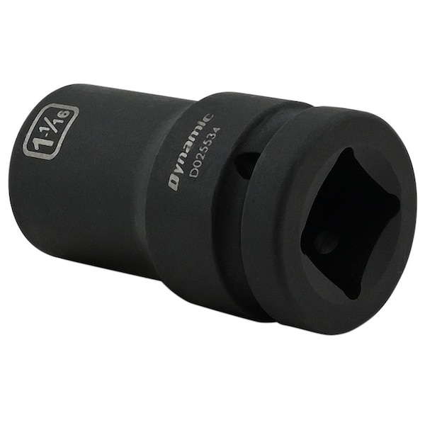 Dynamic 1" Drive Deep Socket, Black Phosphate, Tools 1-1/16" X 1" Drive, 6 Point Deep Length - D025534