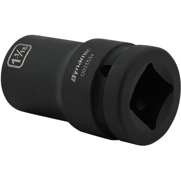 Dynamic 1" Drive Deep Socket, Black Phosphate, Tools 1-1/16" X 1" Drive, 6 Point Deep Length - D025534