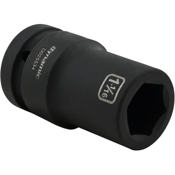 Dynamic 1" Drive Deep Socket, Black Phosphate, Tools 1-1/16" X 1" Drive, 6 Point Deep Length - D025534