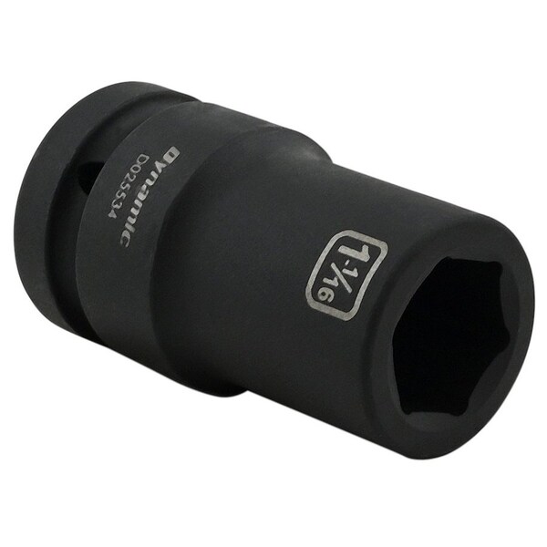 Dynamic 1" Drive Deep Socket, Black Phosphate, Tools 1-1/16" X 1" Drive, 6 Point Deep Length - D025534