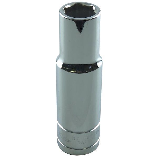 K-Tool International 1/2" Drive, 1/2" SAE Socket, 6 Points, Chrome, Deep, 6 pt., 1/2"Dr, 1/2 - KTI-23216