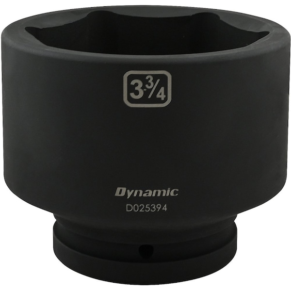 Dynamic 1" Drive Standard Socket, Black Phosphate, Tools 3-3/4" X 1" Drive, 6 Point Standard Length - D025394