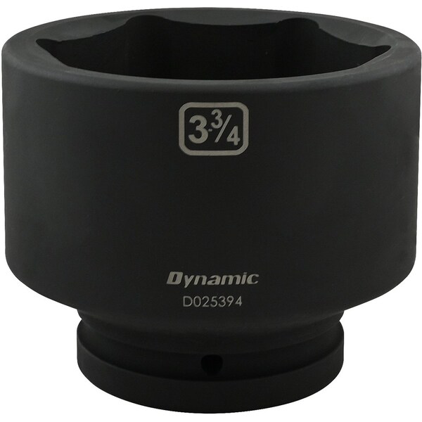 Dynamic 1" Drive Standard Socket, Black Phosphate, Tools 3-3/4" X 1" Drive, 6 Point Standard Length - D025394