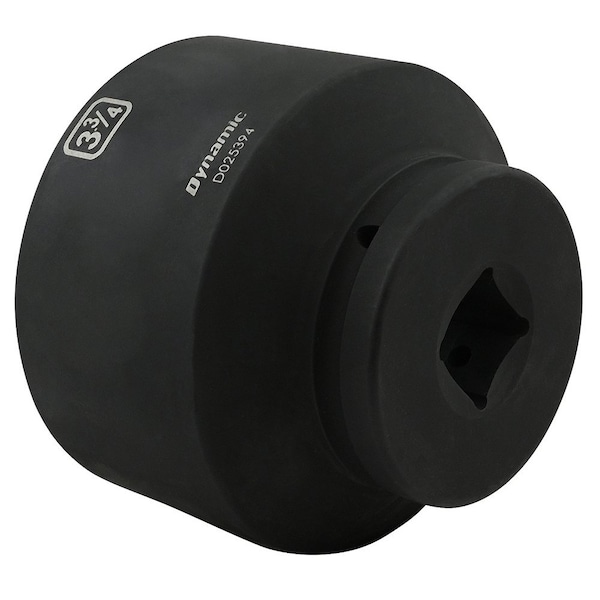 Dynamic 1" Drive Standard Socket, Black Phosphate, Tools 3-3/4" X 1" Drive, 6 Point Standard Length - D025394