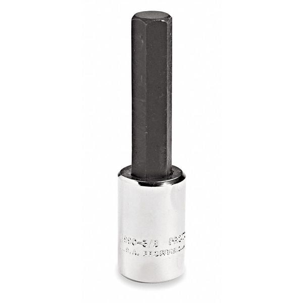 Proto 3/8 in Drive Hex Socket Bit SAE 3/16 in Tip, 2-23/32 in L, 5mm Tip Size Socket Bit - J49903/16