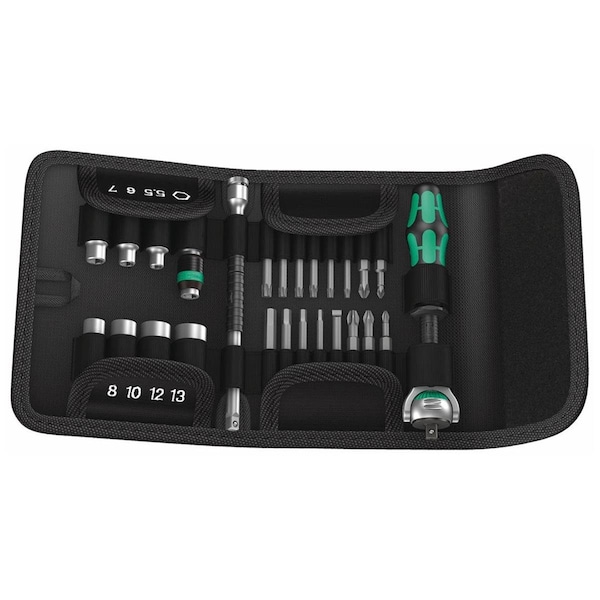 Wera 0.25 in. Metric Drive Speed Ratchet Set, 26 Piece, WHL7735 - 5051045001
