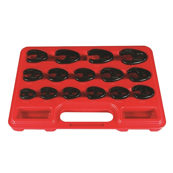 Astro Pneumatic CROWFOOT  METRIC WR 15PC SET - AO7115