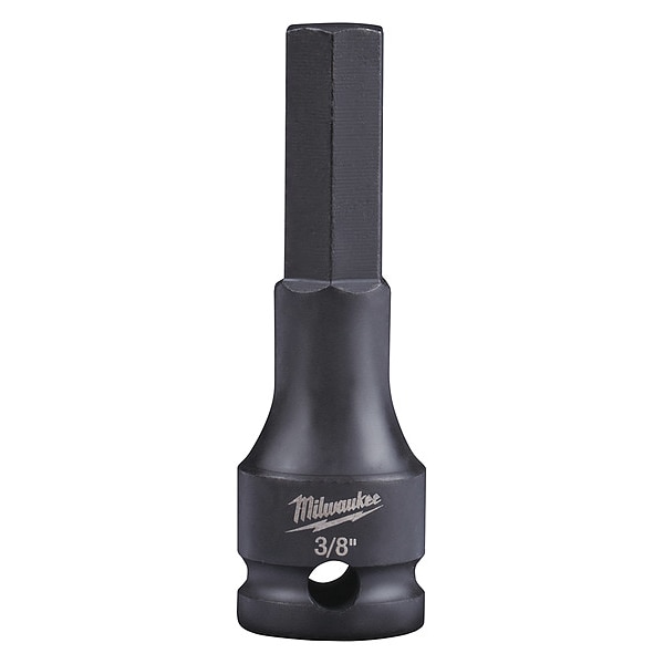 Milwaukee Tool SHOCKWAVE Lineman's 3/8 in. Drive 3/8 in. Hex Bit Socket - 49-66-5152