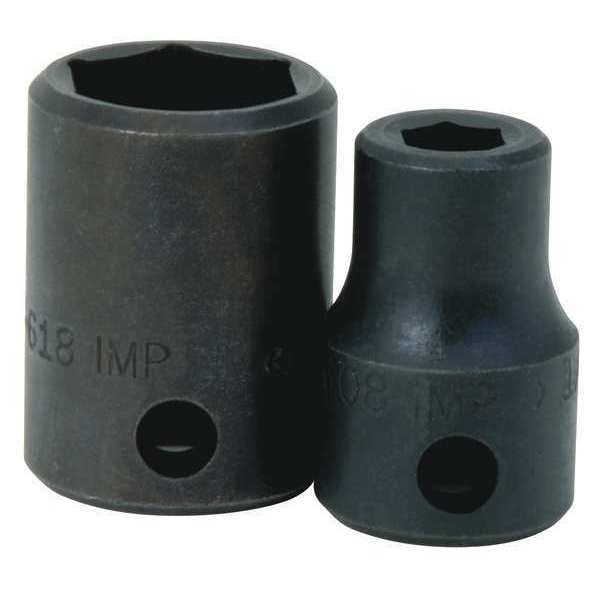 Williams 1/2" Drive Impact Socket Black Industrial, Standard 1/2"D, 6Pt, 1-7/16 - 4-646
