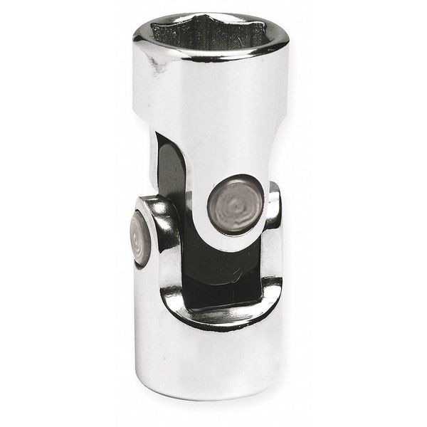 Westward WESTWARD 3/8 in Drive, 7/8" SAE Socket, 12 Points, Flex Steel, Chrome, 7/8 - 10E903