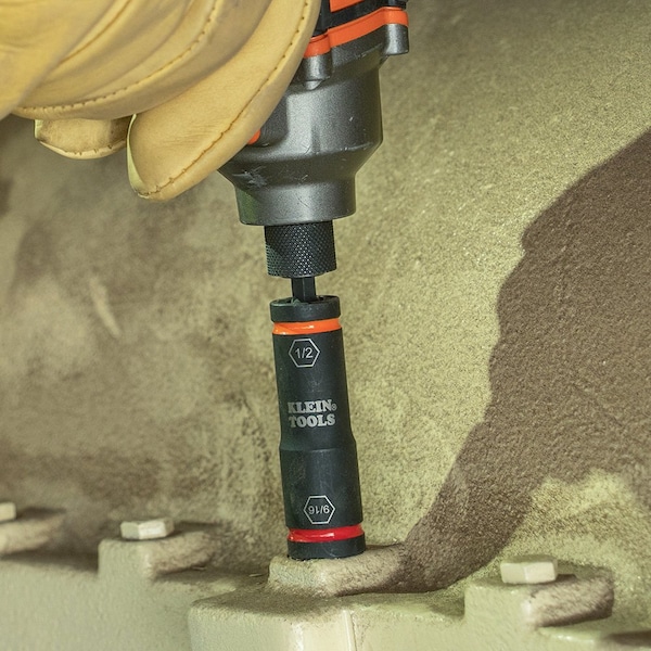 Klein Tools 1/4" Hex, 1/2" Square; 3/8 x 7/16", 1/2 x 9/16", 5/8 x 11/16", 3/4 x 13/16", and 7/8 x 15/16" Drive - 66070