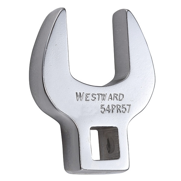 Westward Crowfoot Socket Wrench, 21mm Socket, Crwft Wrnch, Stl, DrvSz 3/8", HdSz 21mm - 54PR57