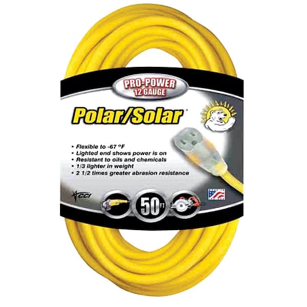 Southwire Foot Extension Cord Yellow, 50 - ECI1688-0002