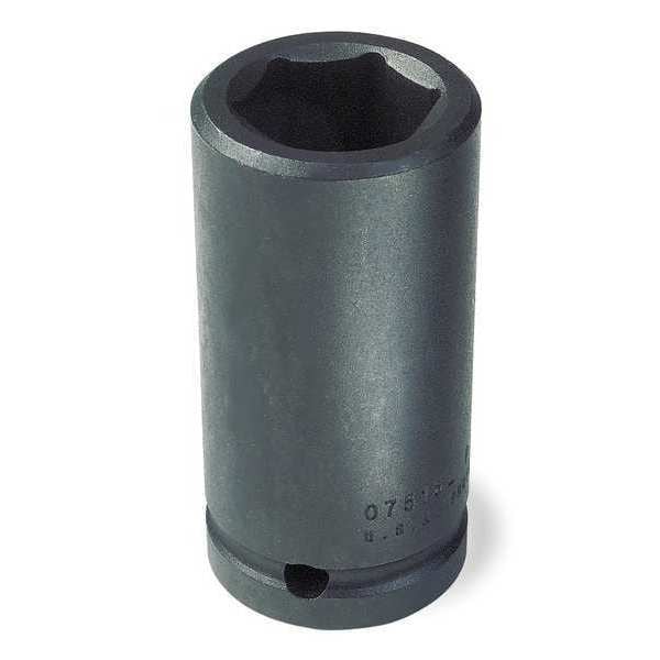 Proto 3/4 in Drive Impact Socket Deep Socket, black oxide, Steel, 13/16 in - J07513L