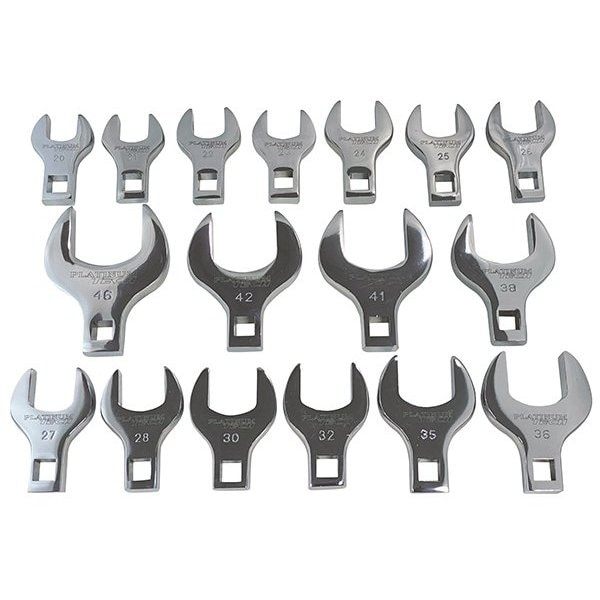 Atd Tools ATD 17-Piece Metric 1/2-Inch Drive Jumbo Crowfoot Wrench Set - 99380