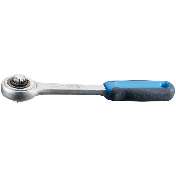 Gedore 1/4" Drive Ratchet Handle, Coupler 1/4" 129mm, Chrome - 2093 Z-94