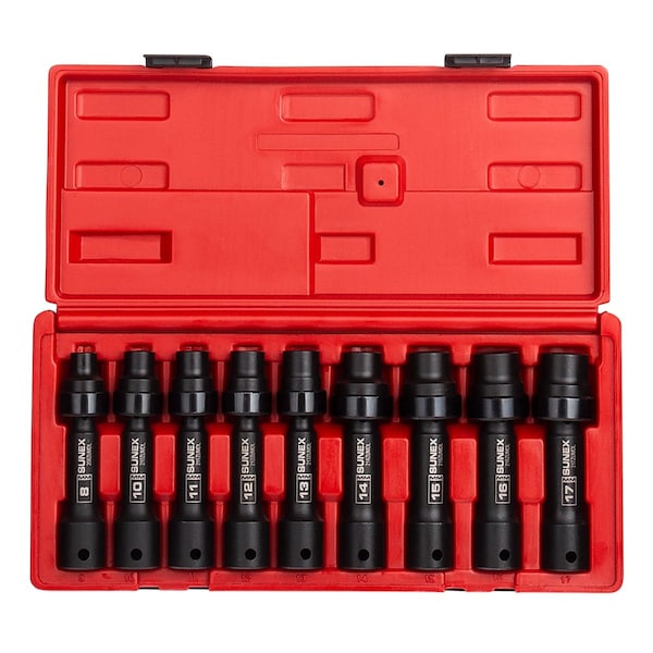 Sunex Â® Tools 9-Piece 1/2 in. Drive 12-Point Metric Driveline Socket Set - 2695