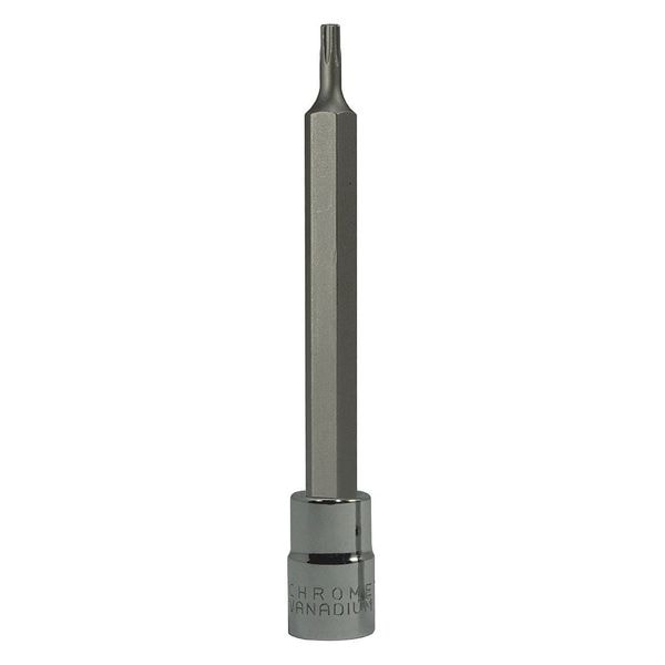 Westward 1/4 in Drive Torx(R) Socket Bit SAE T8 Tip, 3 1/2 in L - 20WZ94