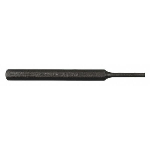 Mayhew Pro Pin Punch, 5-1/4in L, 3/16in Tip, Steel, BO - 21004