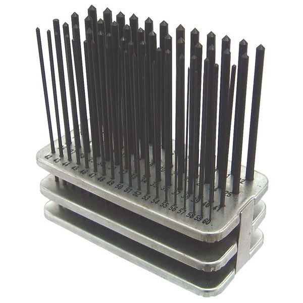 Westward Transfer Punch Set, #1 to #60, Steel, 60 Piece - 22N851