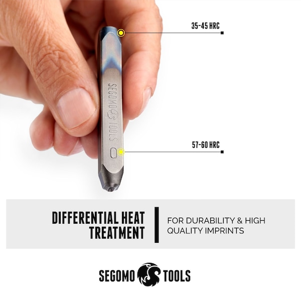 Segomo Tools 9 Piece 5mm 3/16 Inch Sizes: 0-8 Professional Number Punch Stamp Set - NUMBER316