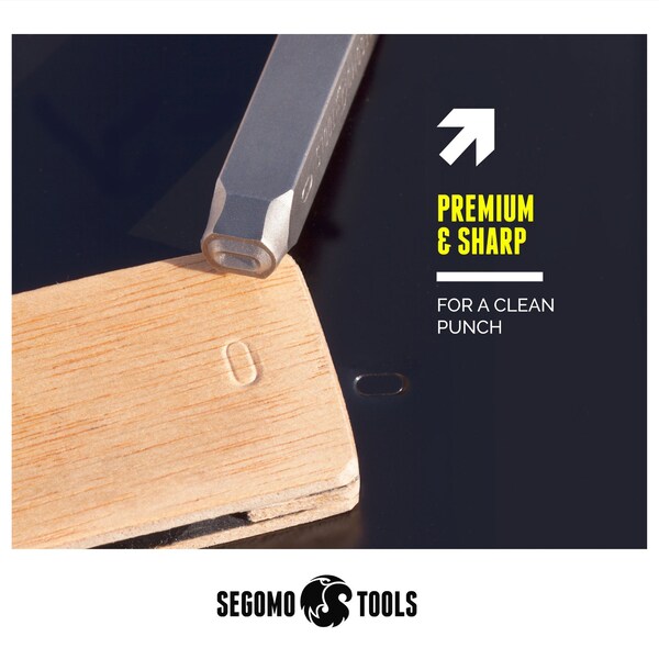 Segomo Tools 9 Piece 5mm 3/16 Inch Sizes: 0-8 Professional Number Punch Stamp Set - NUMBER316