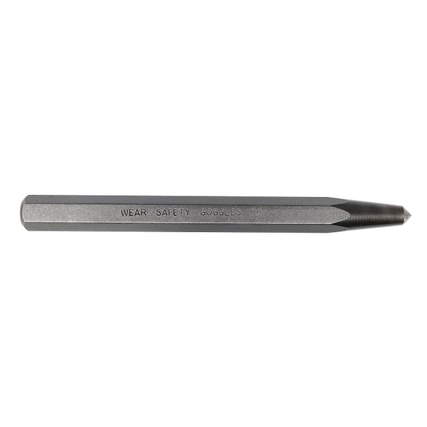 Mayhew Center Punch, 5/16 in Tip, 6 in L, 1/2 in Dia Shank - 41702