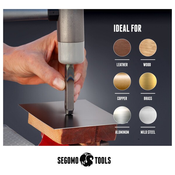 Segomo Tools 9 Piece 3mm 1/8 Inch Sizes: 0-8 Professional Number Punch Stamp Set - NUMBER18