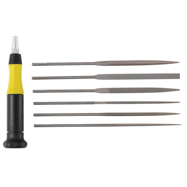 General Tools General 5-1/2 in. L Steel Needle File Set 6 pc - 707476