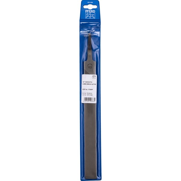 Pferd PFERD Machinists File, Long Angle Lathe 10in Smooth Cut 2 Safe Edges PU 1 - 17005P