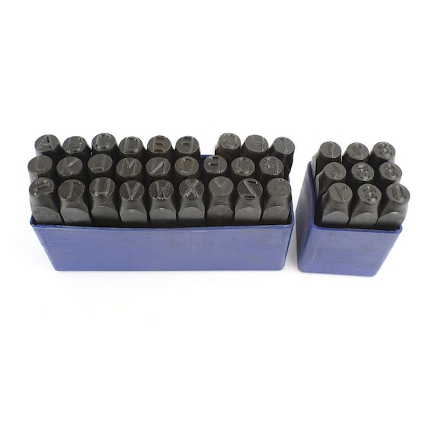 Big Horn Letter And Number Punch Set Of 36 Piece 3/8 Inch - 19271