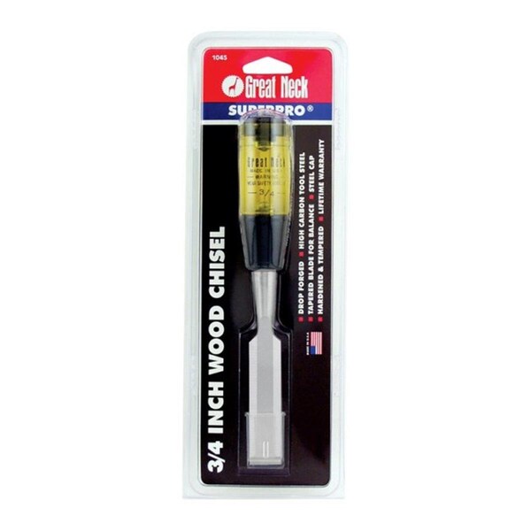 Great Neck Saw Mfg. Great Neck 1045 Pro Wood Chisel  0.75 in. - 2481588