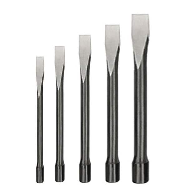 Westward Cold Chisel Set, 3/8 To 7/8 in, Steel 5 Piece - 2AJL5