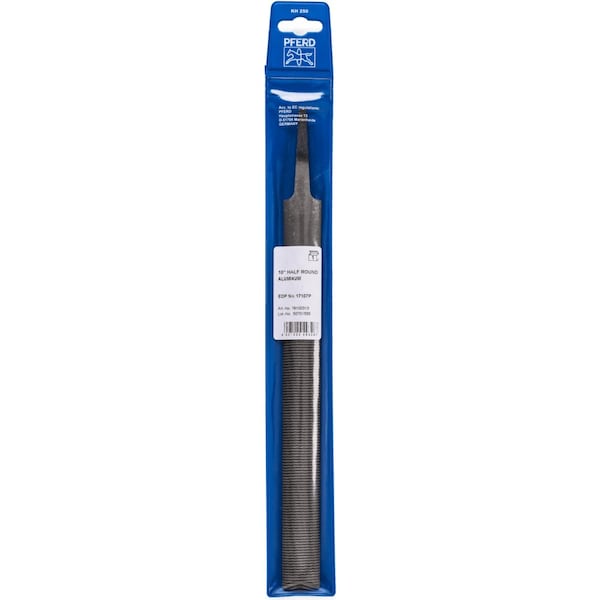 Pferd PFERD Aluminum Half Rond File 10in Cut 0 PU 1 - 17107P