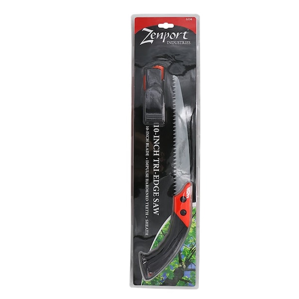 Zenport Hand Pruning Saw with Sheath, 10-Inch Straight Blade, 12PK - S250