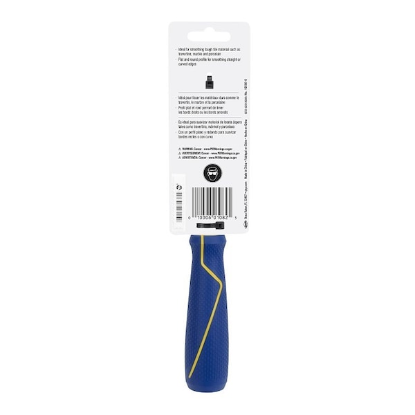 Qep Diamond Grit File, Comfort Grip, Non-Slip Handle - 10586