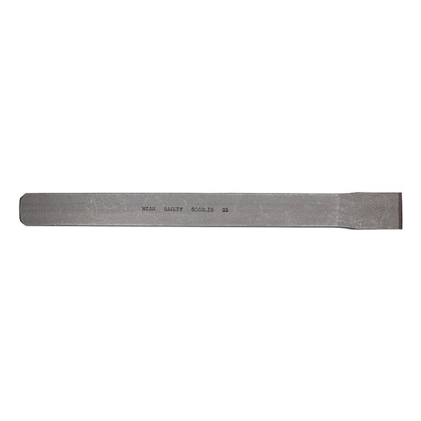 Mayhew Flat Utility Chisel, 1-1/8 in Tip, 12 in OAL, High-Carbon Molybdenum Steel Blade - 34502