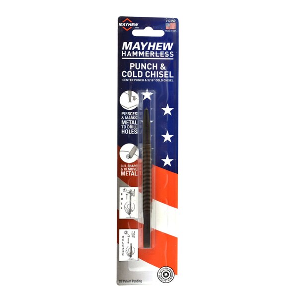 Mayhew Mayhew Steel Center Punch and Cold Chisel 7-1/2 in. L 1 pc - 17356