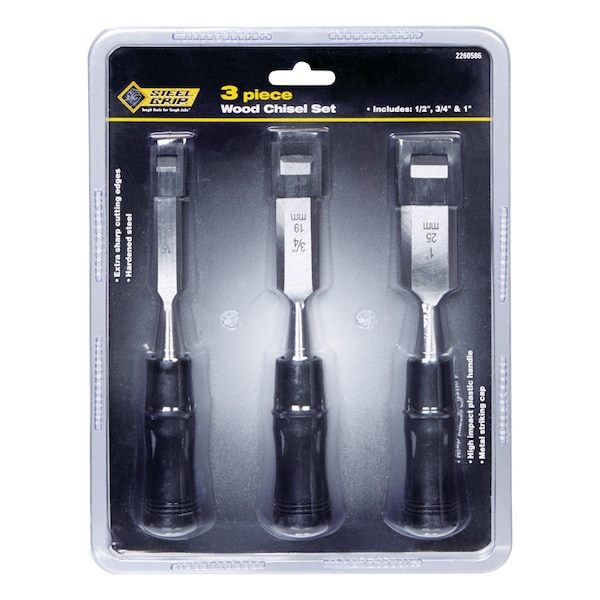Steel Grip Steel Grip Wood Chisel Set 3 pk - 2260586