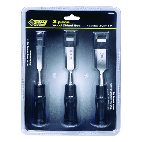 Steel Grip Steel Grip Wood Chisel Set 3 pk - 2260586