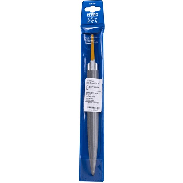 Pferd PFERD CORINOX Machinists File 8in Half Round Cut 0 PU 1 - 15116P