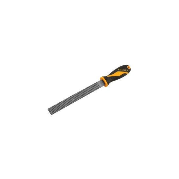 Tolsen 8 Flat Wood File Special Tool Steel, Two-Component Plastic Handle - 32021