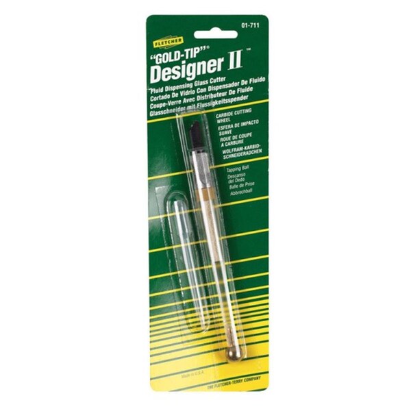 Fletcher 01-711 Gold-Tip Designer II Glass Cutter - 1060839