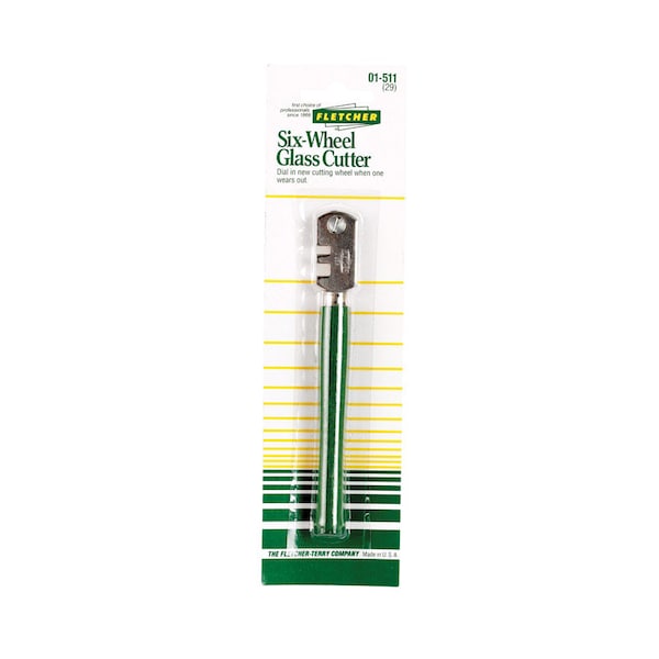 Fletcher-Terry Fletcher-Terry 4 in. Fixed Blade Glass Cutter Green 1 pk - 01-511