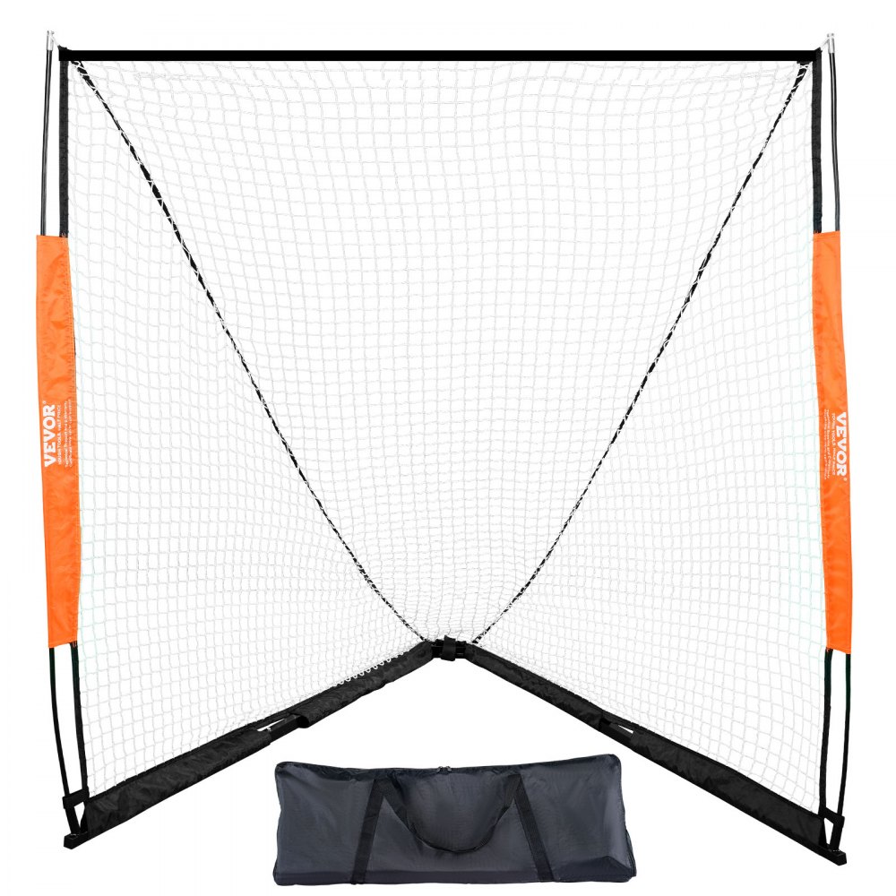 VEVOR Lacrosse Goal, 6' x 6' Lacrosse Net, Portable Lacrosse Goal with Carry Bag, Fiberglass Rod Backyard Lacrosse Training Equipment, Easy Setup Collegiate Goal, Perfect for Youth Adult Training - ZQGQQMBXK66YHXM3MV0