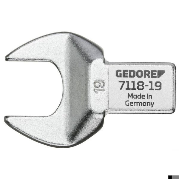 Gedore Torque Wrench Head, Open, 14x18, 15mm - 7118-15