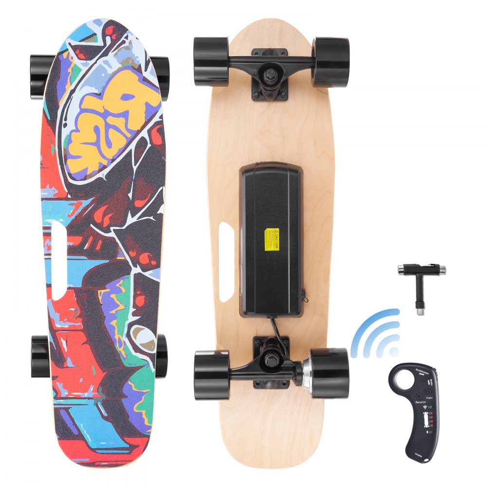 VEVOR Electric Longboard Skateboard with Control 5 Miles Range for Adults Kids - DDYB20002500TT92QV1
